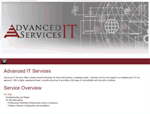 Tablet Screenshot of advanced-it-services.com